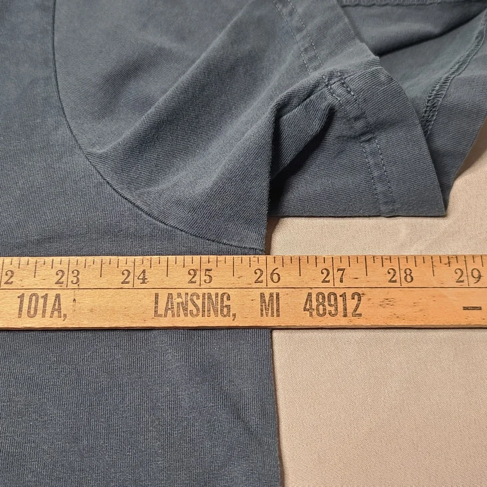 Eddie Bauer Island Wash Polo Shirt Mens XXL Blue Short Sleeve Cotton Pocket